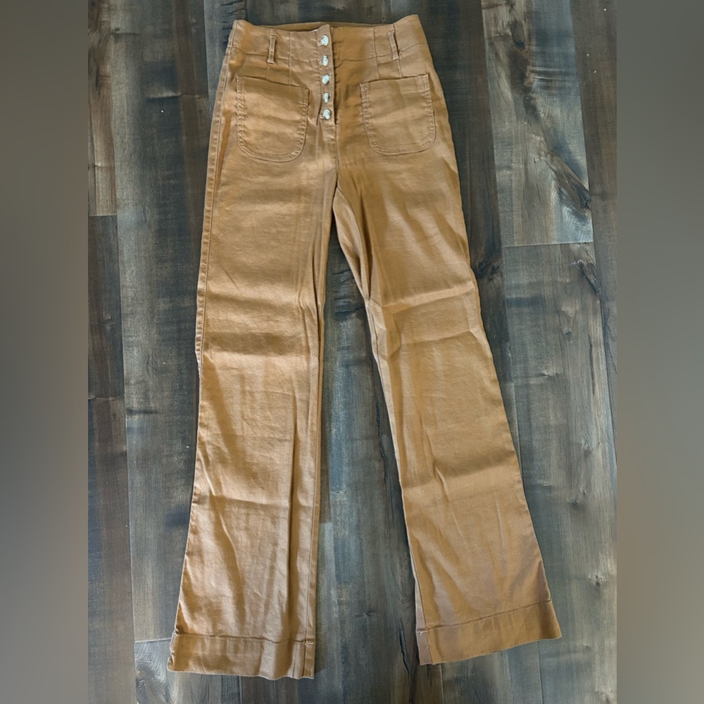 Maeve by Anthropologie size 2 mustard button up pants